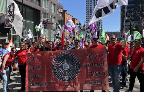 Marche de la Journée internationale des travailleuses et des travailleurs