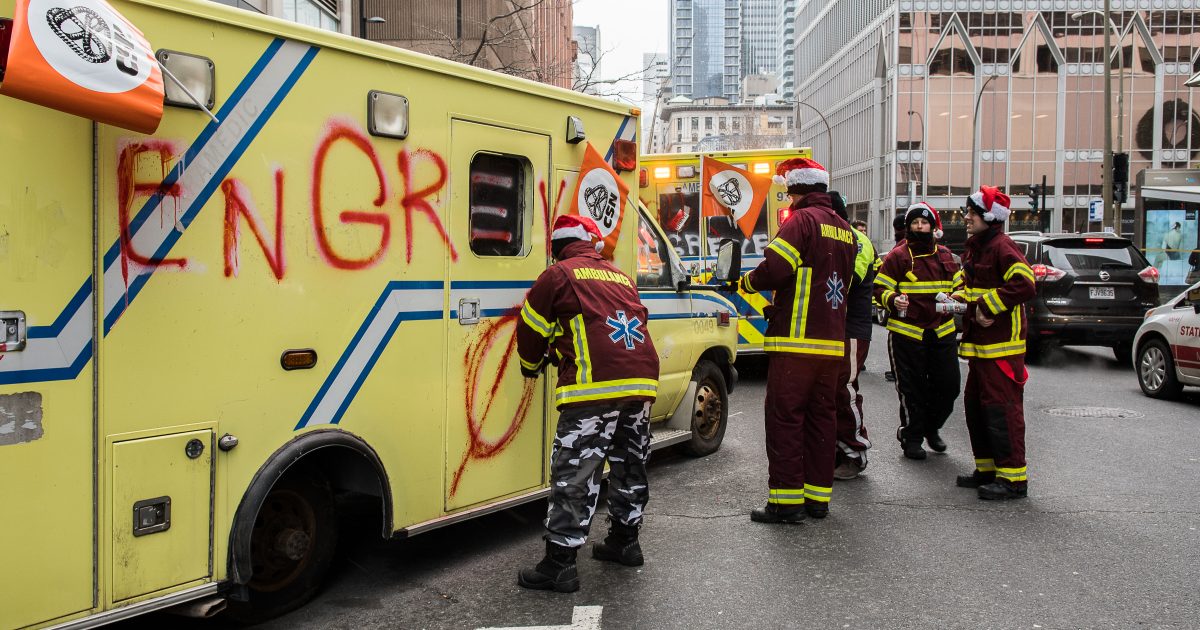 002 Ambulanciers manif photo M.Giroux 08 décembre 2017