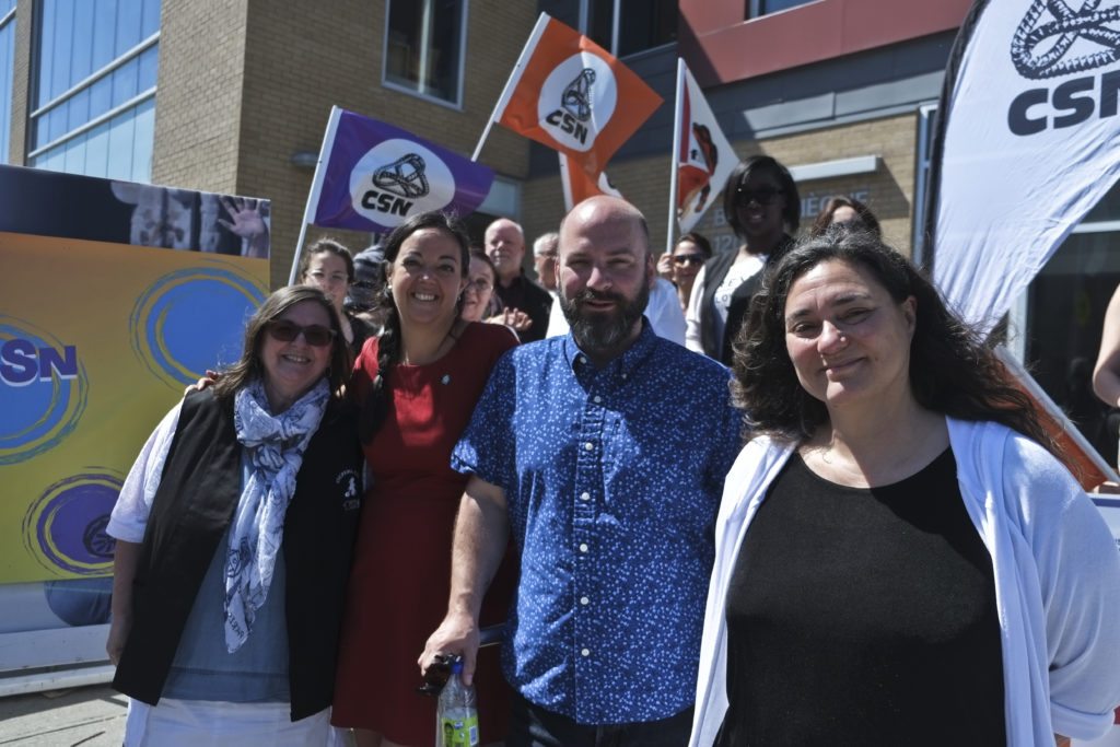 De gauche à droite, Carole Leroux, Véronique De Sève, Luc Bastien et Dominique Daigneault