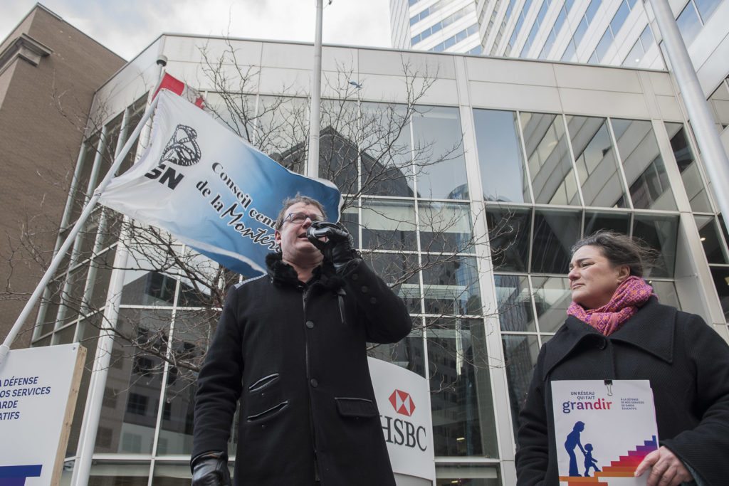 Jacques Létourneau, président de la CSN, Montréal, photo : Michel Giroux