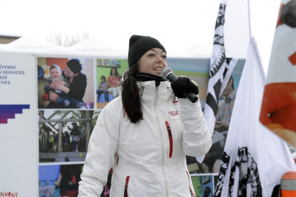 Véronique De Sève, vice-présidente de la CSN, Saint-Félicien, photo : Jeannot Lévesque