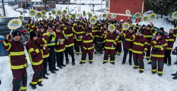 Secteur préhospitalier, en grève ! | Sainte-Agathe | Photo : Cédric Martin