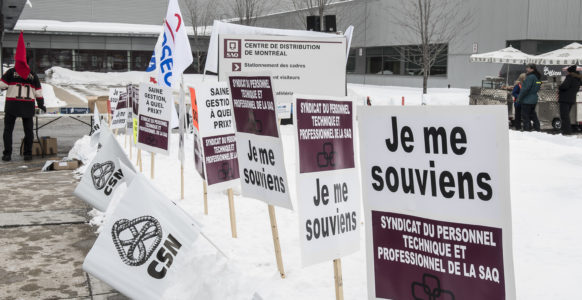 Manif SAQ Tellier 001 14 février 2017 Photo Michel Giroux