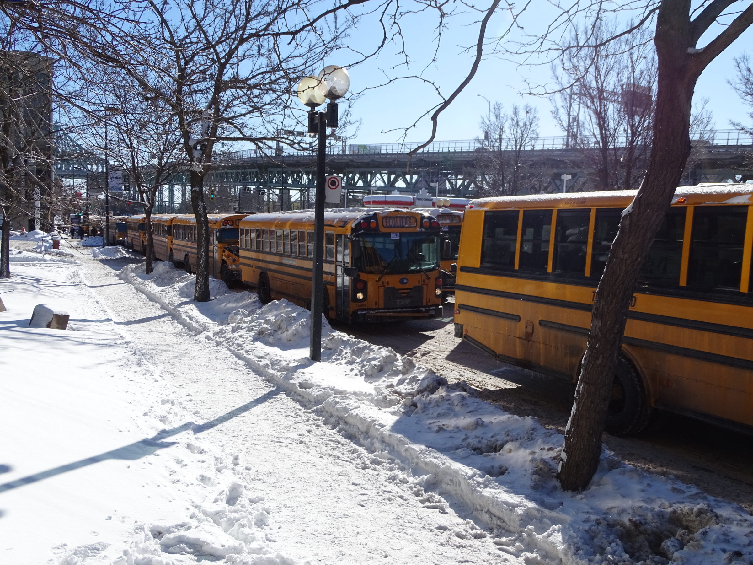 La virée jaune du 5 février dernier à Montréal.