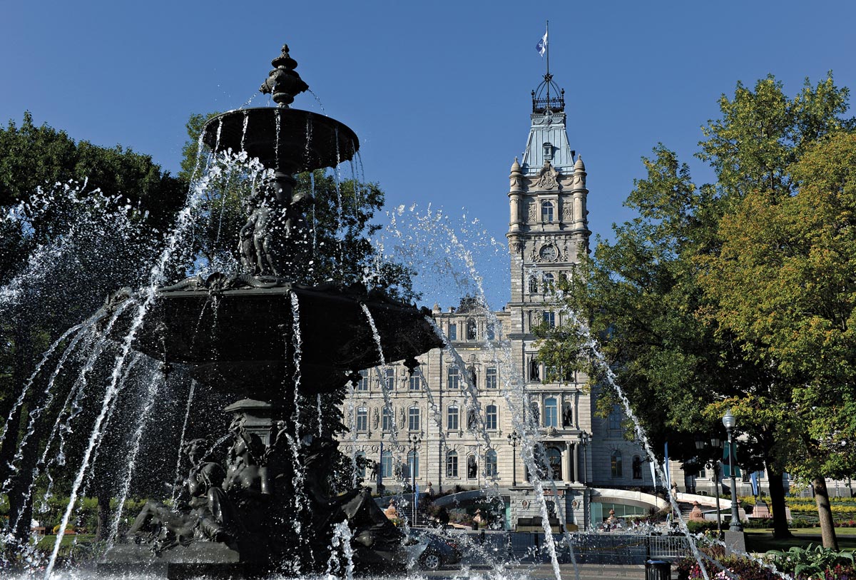 La fontaine de l'Assemblée nationale du Québec