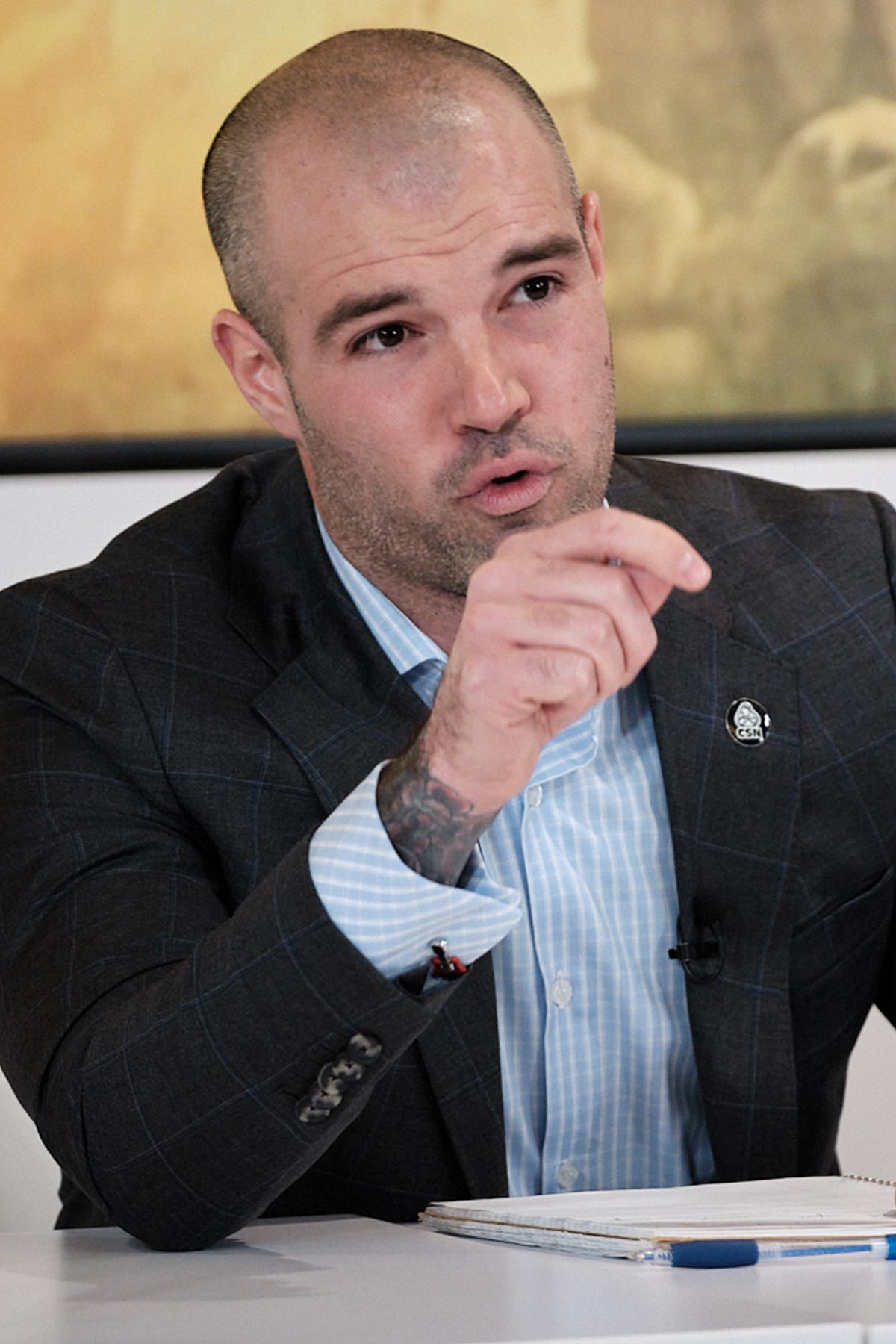 Portrait de David Bergeron-Cyr, deuxième vice-président de la CSN
