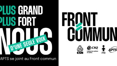 En route vers la grève, le Front commun de passage en Outaouais