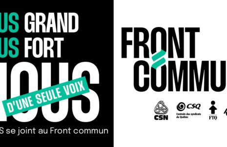 En route vers la grève, le Front commun de passage en Outaouais