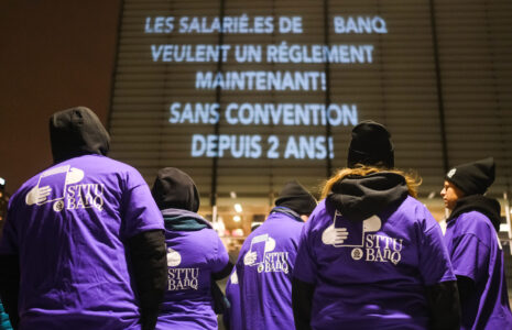 Les salarié-es de BAnQ se dotent d’un mandat de grève