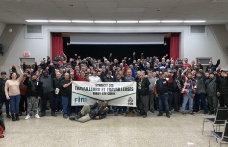 Des hausses de salaire de 24 % pour les travailleuses et les travailleurs de la Fonderie Bibby-Ste-Croix