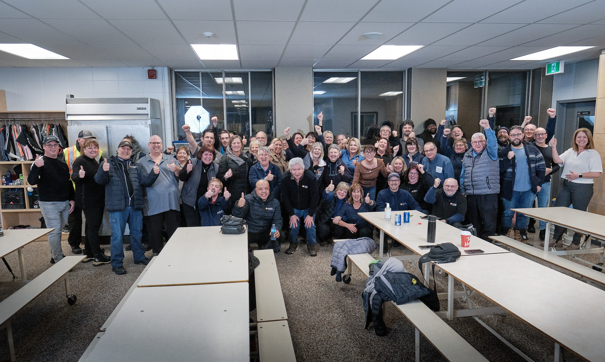 Les membres du syndicat en assemblée générale le lundi 23 janvier dernier - Photo : Dominic Morissette