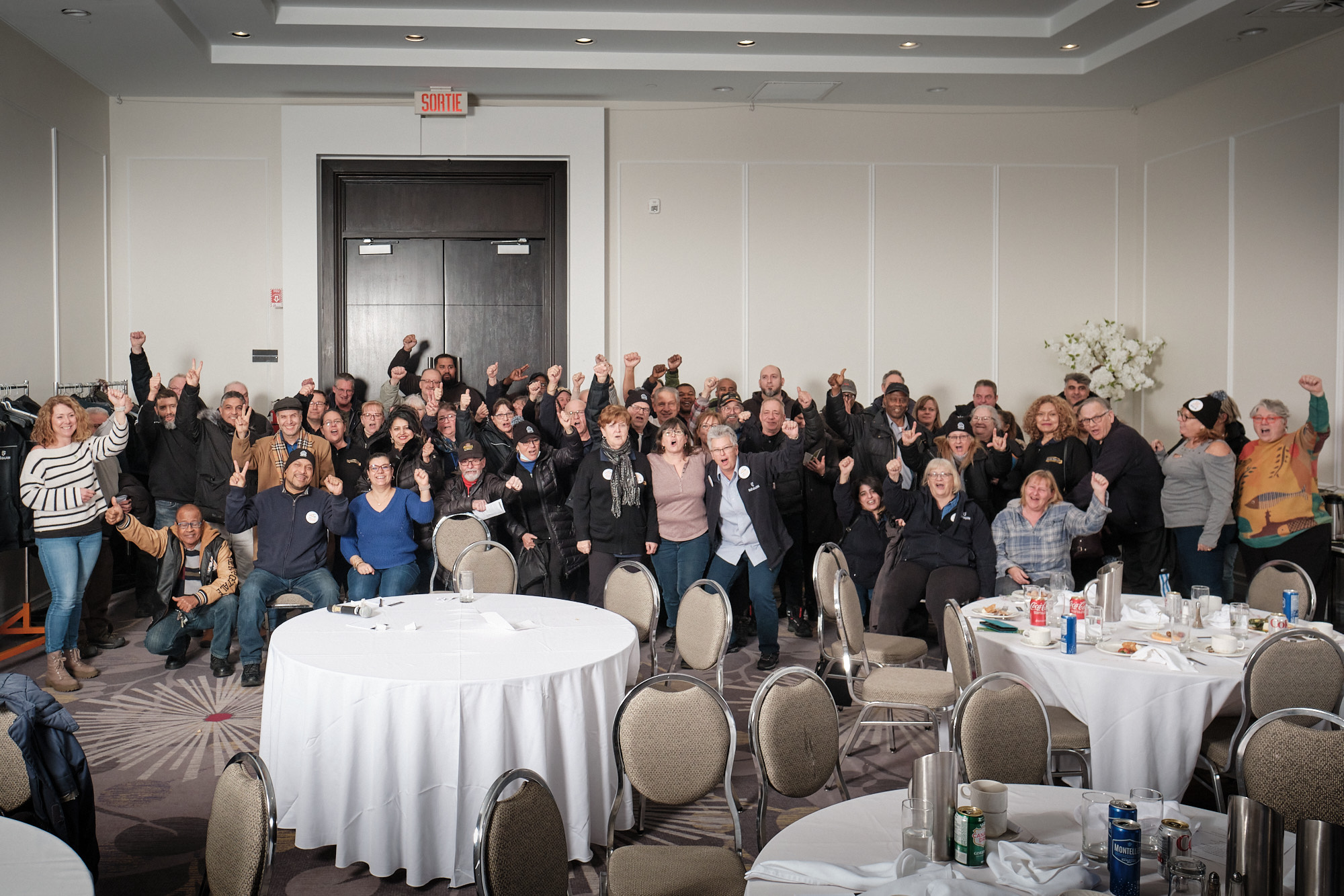 Les membres du syndicat en assemblée générale le 21 février. - Photo : Dominic Morissette