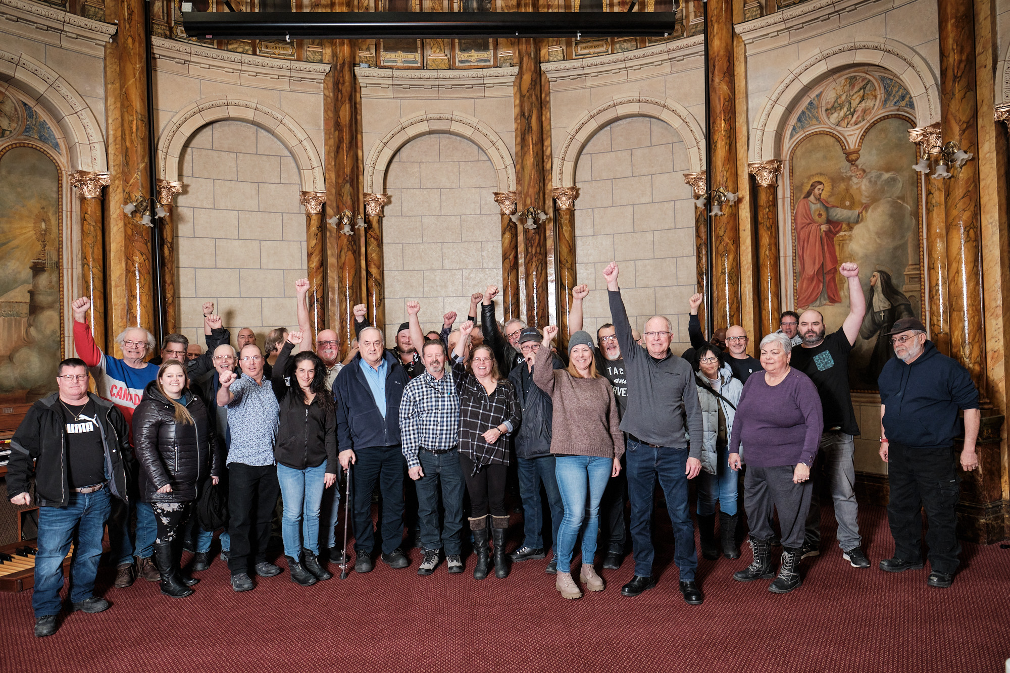 Les membres du syndicat en assemblée générale ce 3 mars 2023. - Photo : Dominic Morissette