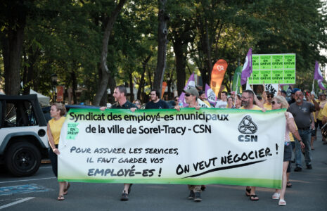 La population de Sorel-Tracy manifeste son appui aux employé-es de la ville