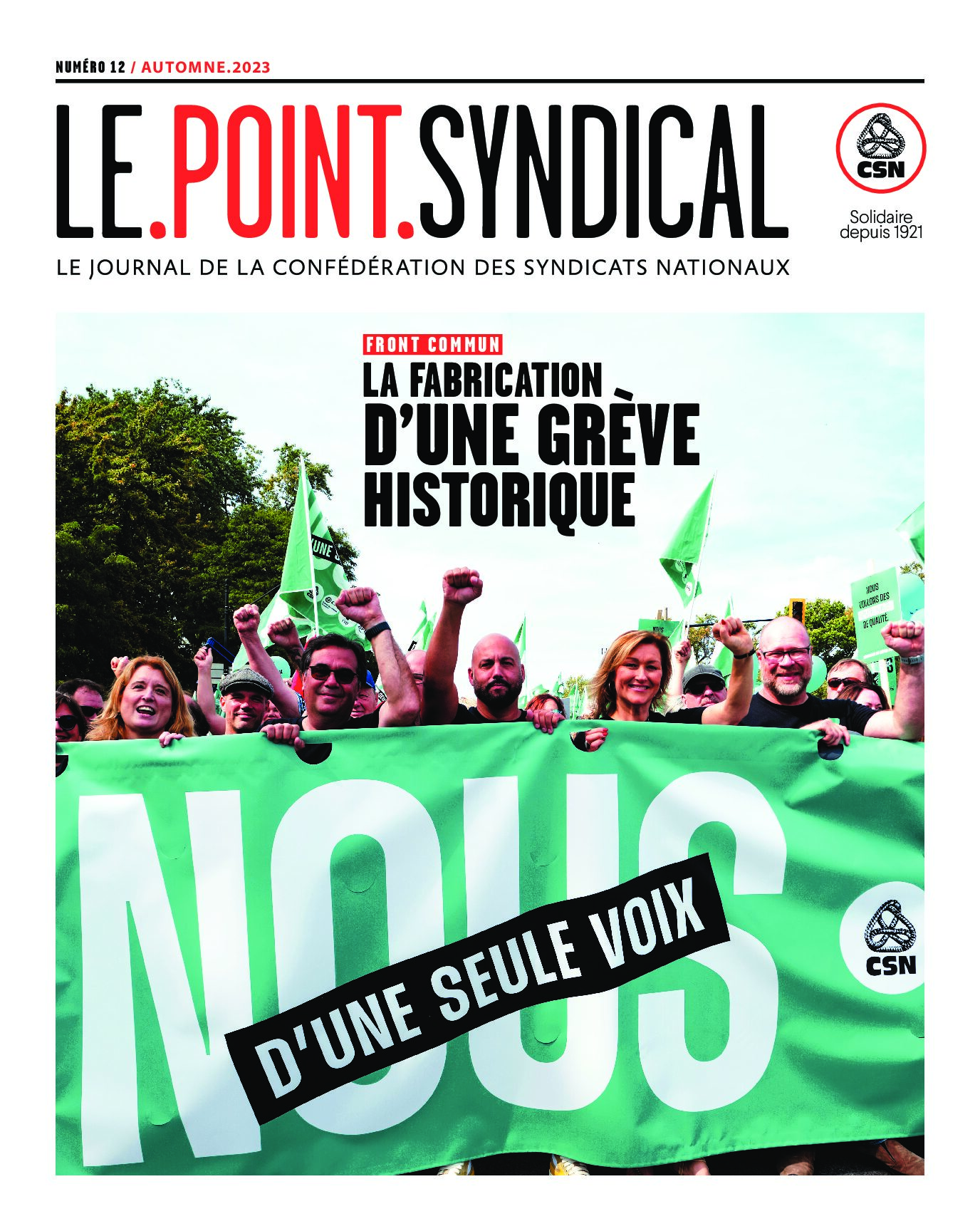Le point syndical, numéro 12