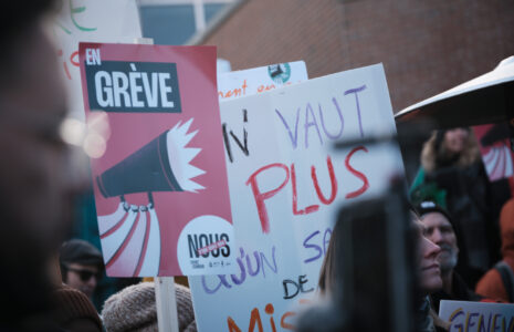 Le Front commun annonce une 3e séquence de grève du 8 au 14 décembre prochain
