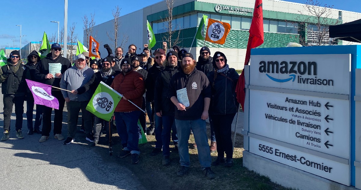 Nouveau syndicat Amazon à Laval