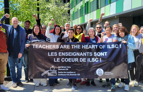 Les enseignant-es de l’école de langues ILSC–Montréal gagnent leur première convention collective
