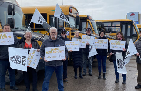48 heures de grève pour le Syndicat des chauffeurs scolaires de Pointe-Aux-Outardes