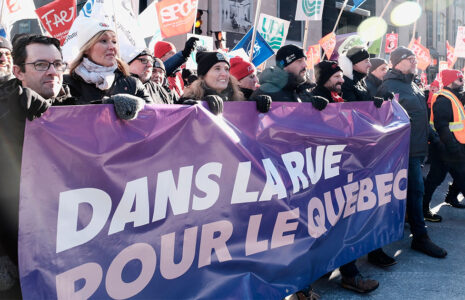 Dans la rue pour le Québec