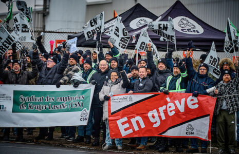 Grève chez Kruger à Lasalle