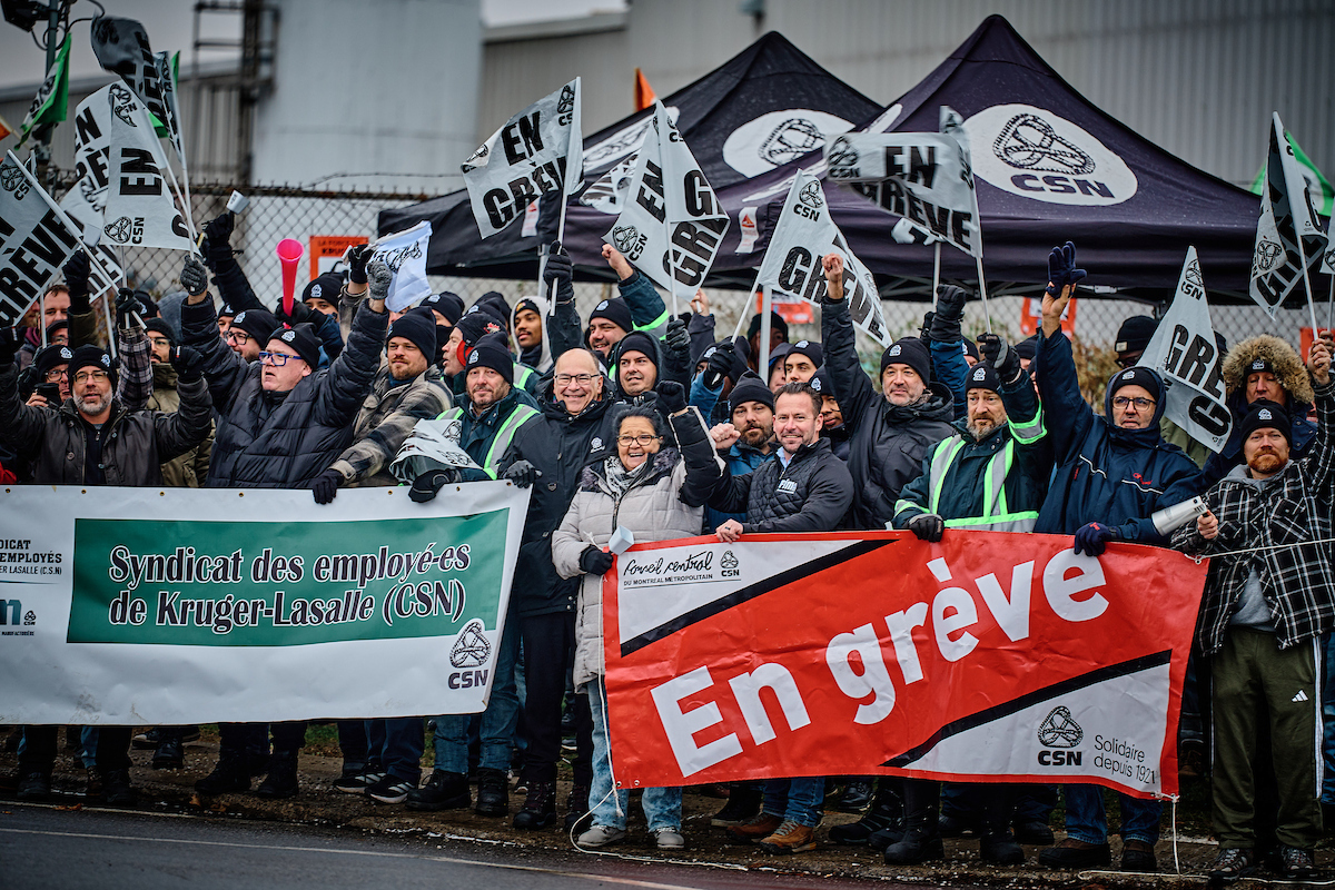 Grève générale illimitée chez Kruger à LaSalle : plusieurs produits connus affectés