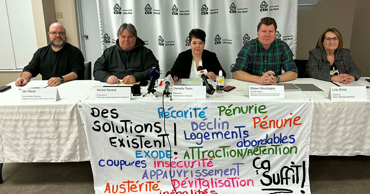 En action pour que la Côte-Nord se fasse entendre