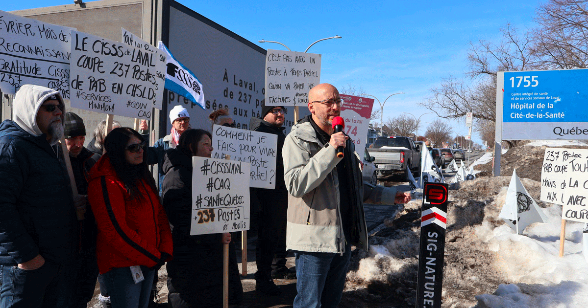 La CSN dénonce des suppressions de postes affectant les services au CISSS de Laval