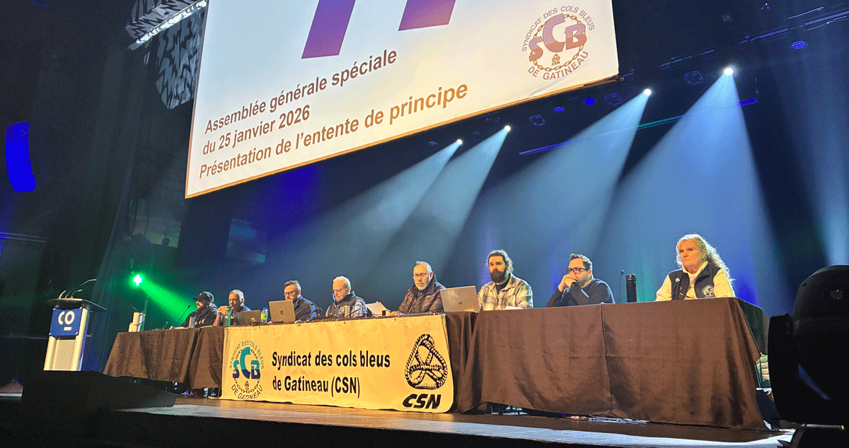 Les cols bleus de Gatineau ont une nouvelle convention collective