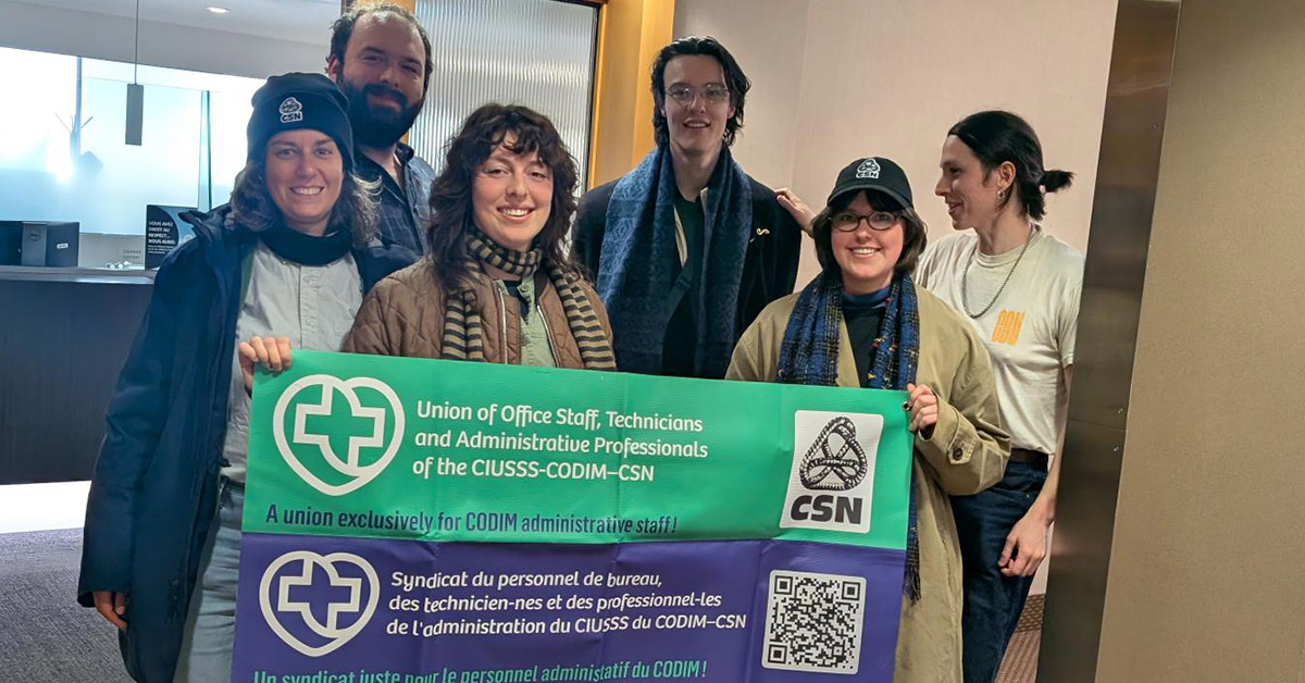 Le personnel administratif du CIUSSS du CODIM en voie de se syndiquer