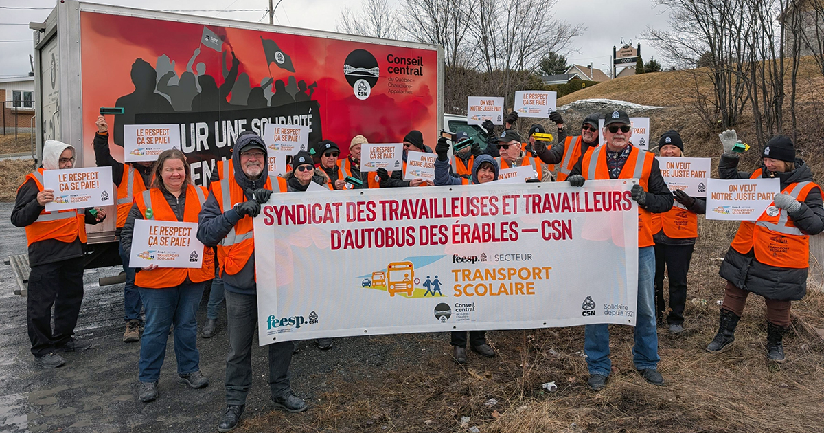 Mandat unanime : 14 jours de grève chez Autobus des Érables