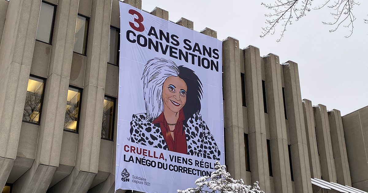 Quatre actions du SAPSCQ–CSN à travers le Québec