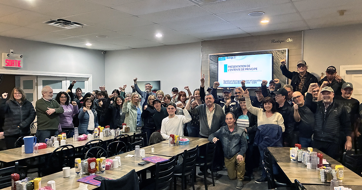 Entente de principe acceptée chez Autobus des Érables