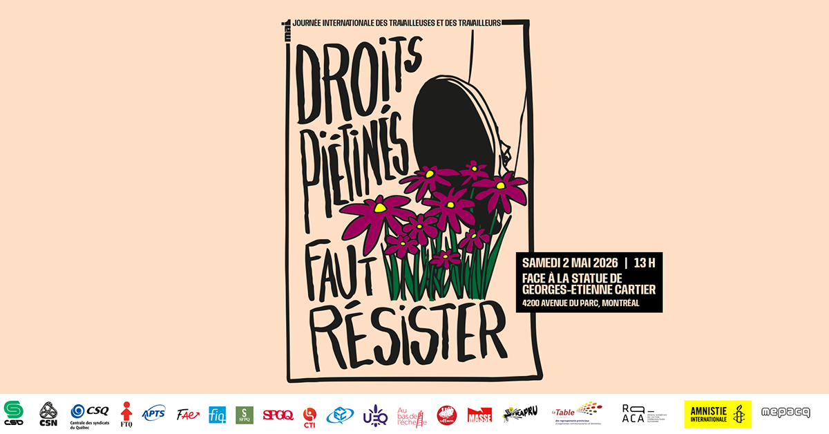 Droits piétinés: résister pour préserver notre avenir collectif