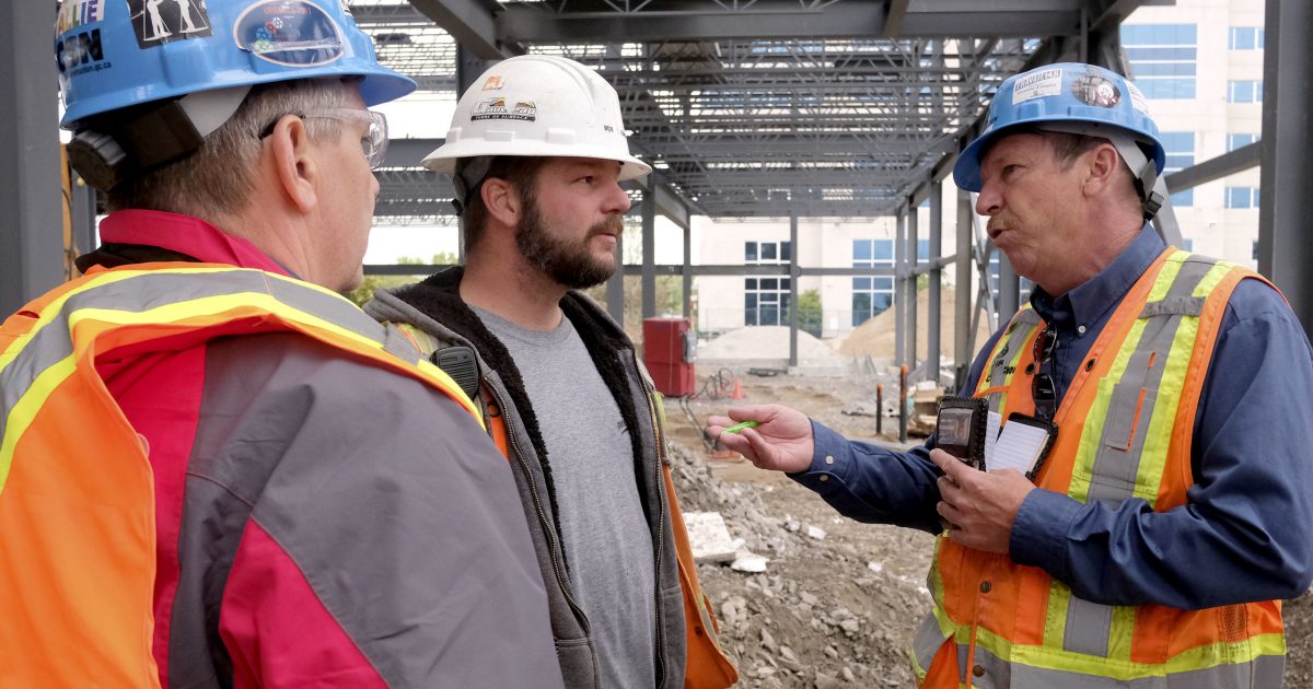 Chantier de construction en Outaouais avec la CSN
Photo: Patrick Woodbury