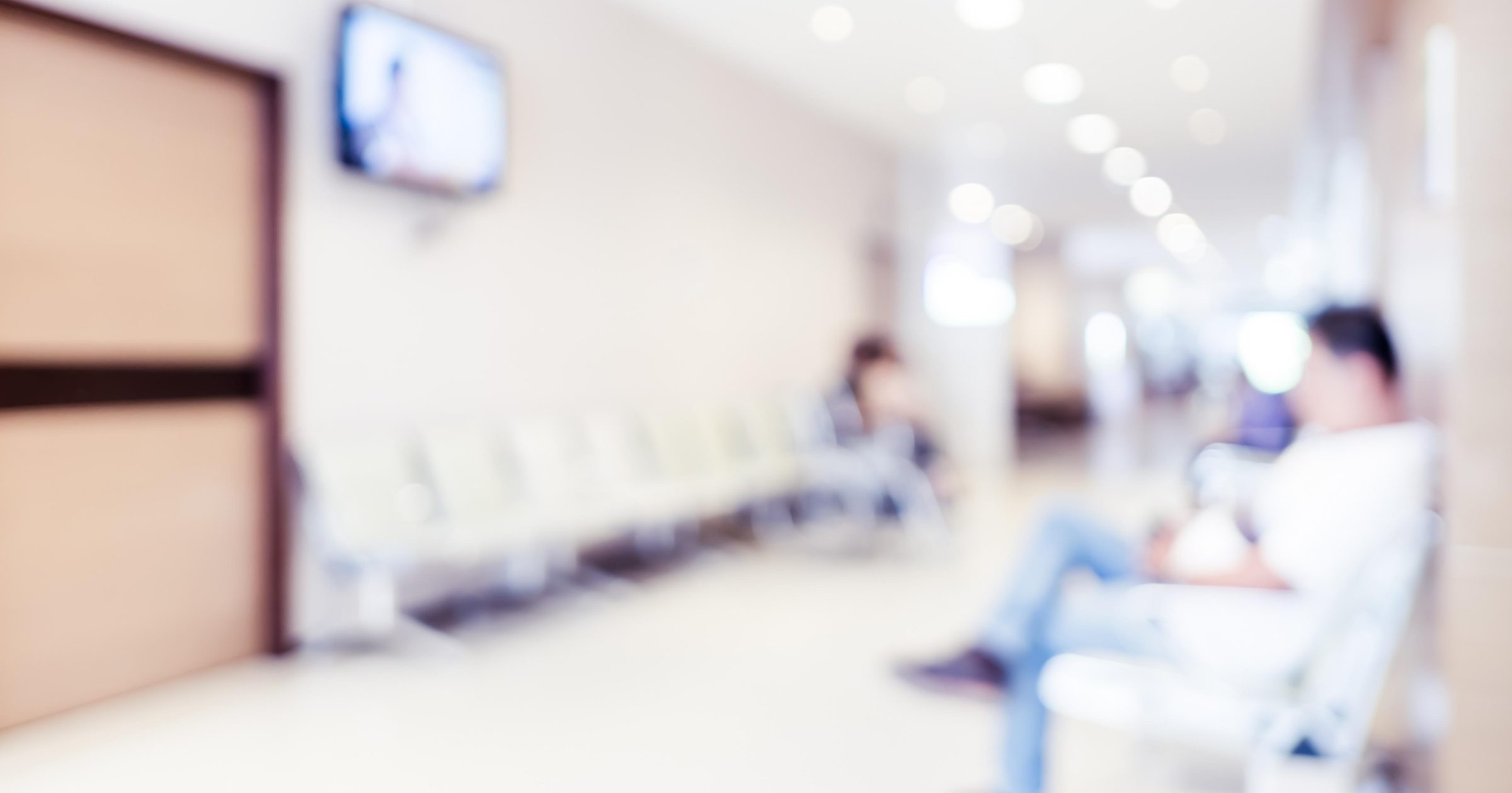 Blurred patient waiting for see doctor,abstract background