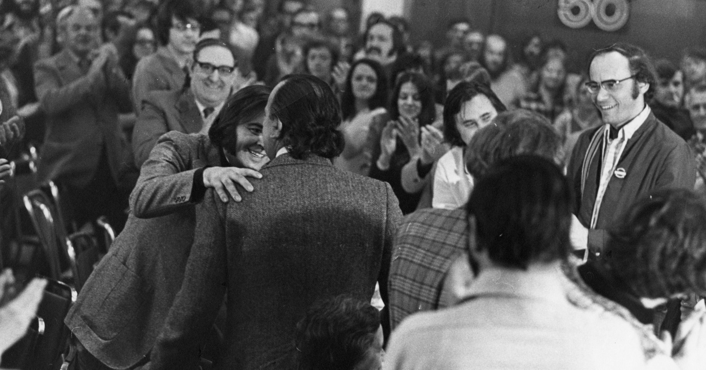 Diner d'adieu pour les présidents des centrales qui retournent en prison le 2 février 1973