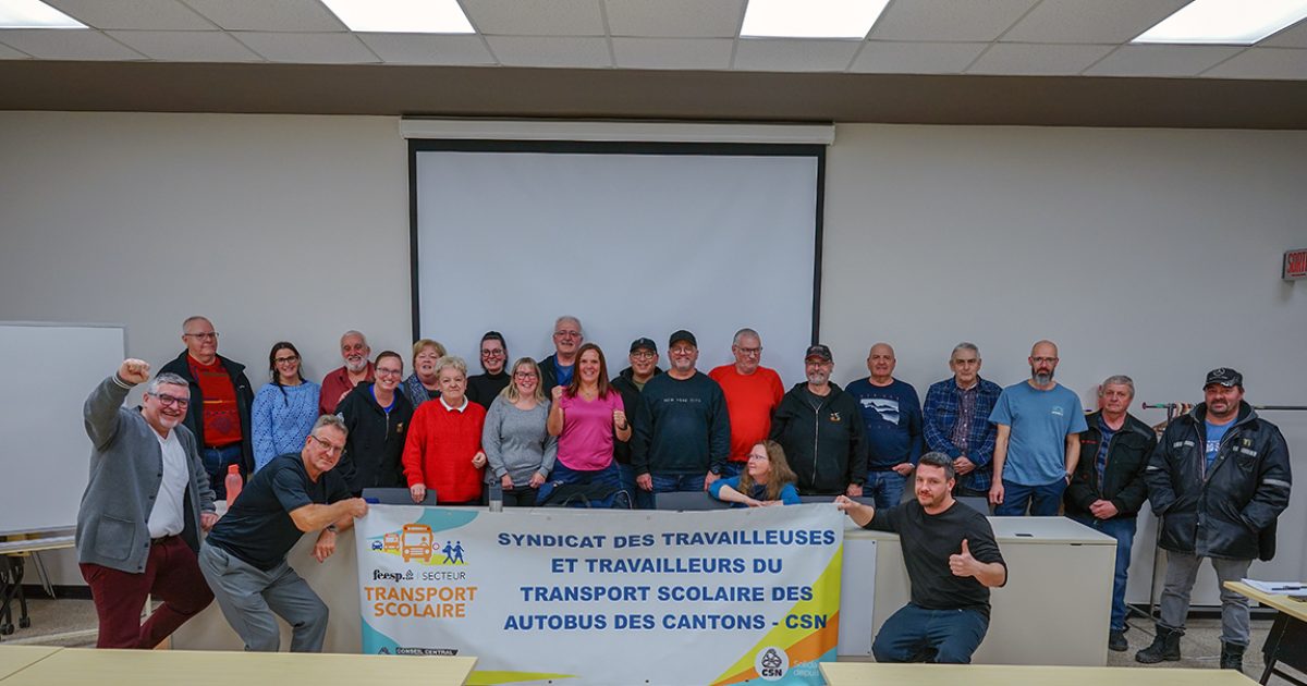 Les membres du syndicat en assemblée générale ce 25 mars 2024. - Photo : Jean-François Dupuis
