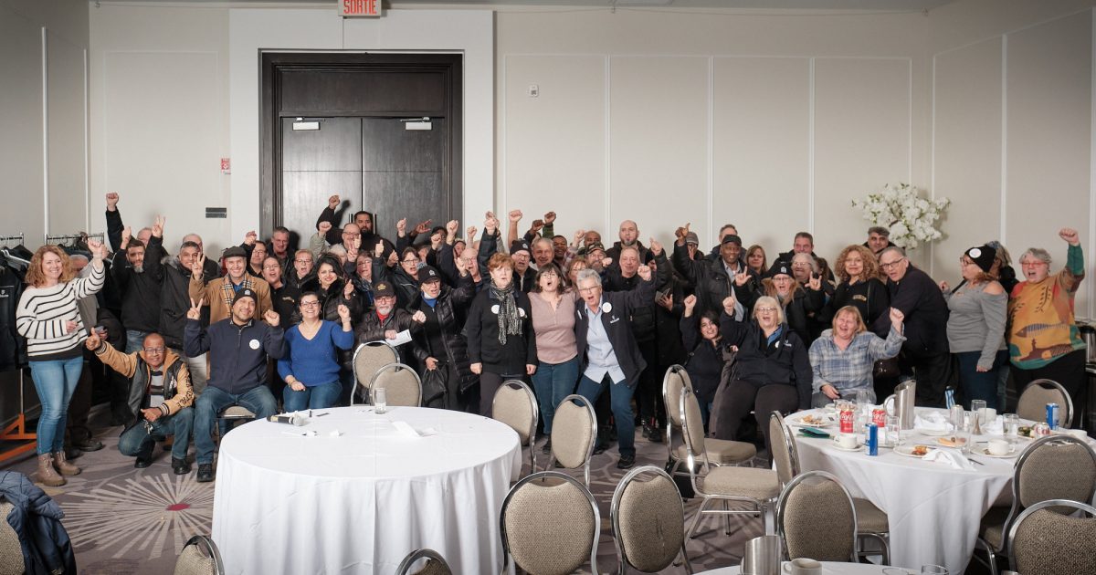 Les membres du syndicat en assemblée générale le 21 février dernier. - Photo : Dominic Morissette