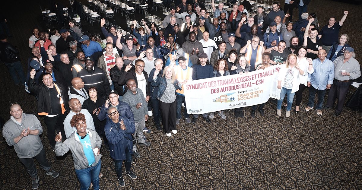 Les membres du syndicat en assemblée générale ce mercredi 9 mai 2024. - Photo : Dominic Morissette