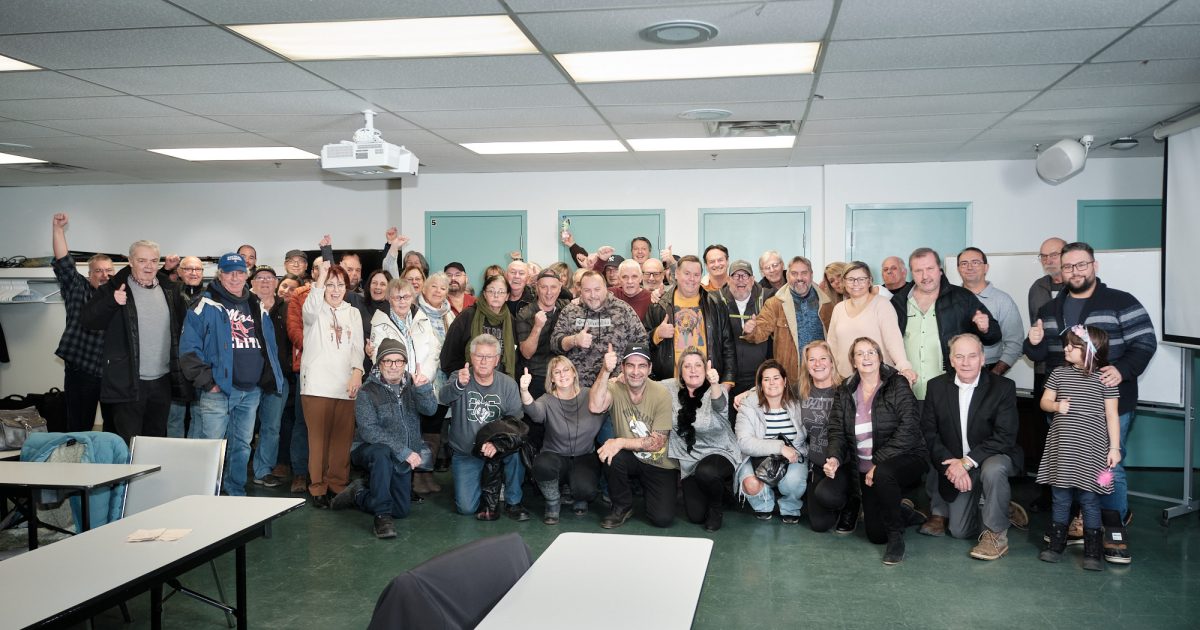 Les membres du STTAR–CSN en assemblée générale le 3 décembre. - Photo : Dominic Morissette
