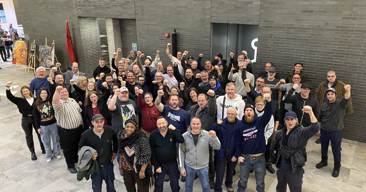 Les membres du syndicat lors de l'assemblée du 11 janvier 2023.