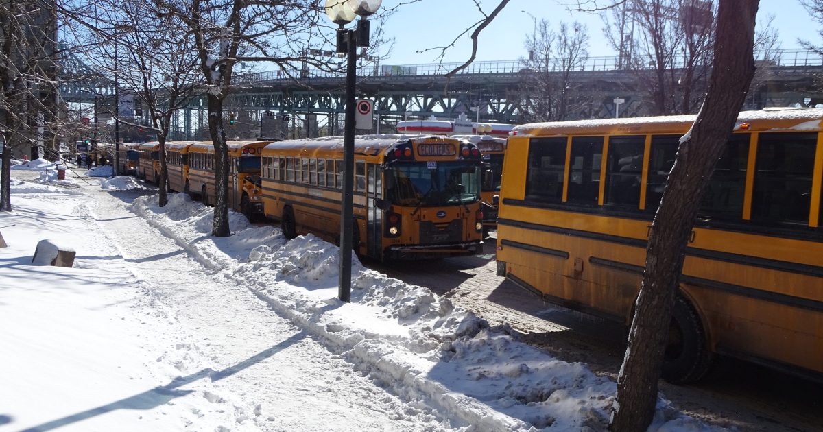La virée jaune du 5 février dernier à Montréal.