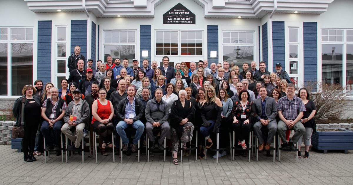Les délégué-es, les élu-es et les salarié-es du mouvement présents au 25e congrès du CCBSL. - Photo : Jocelyn Landry.