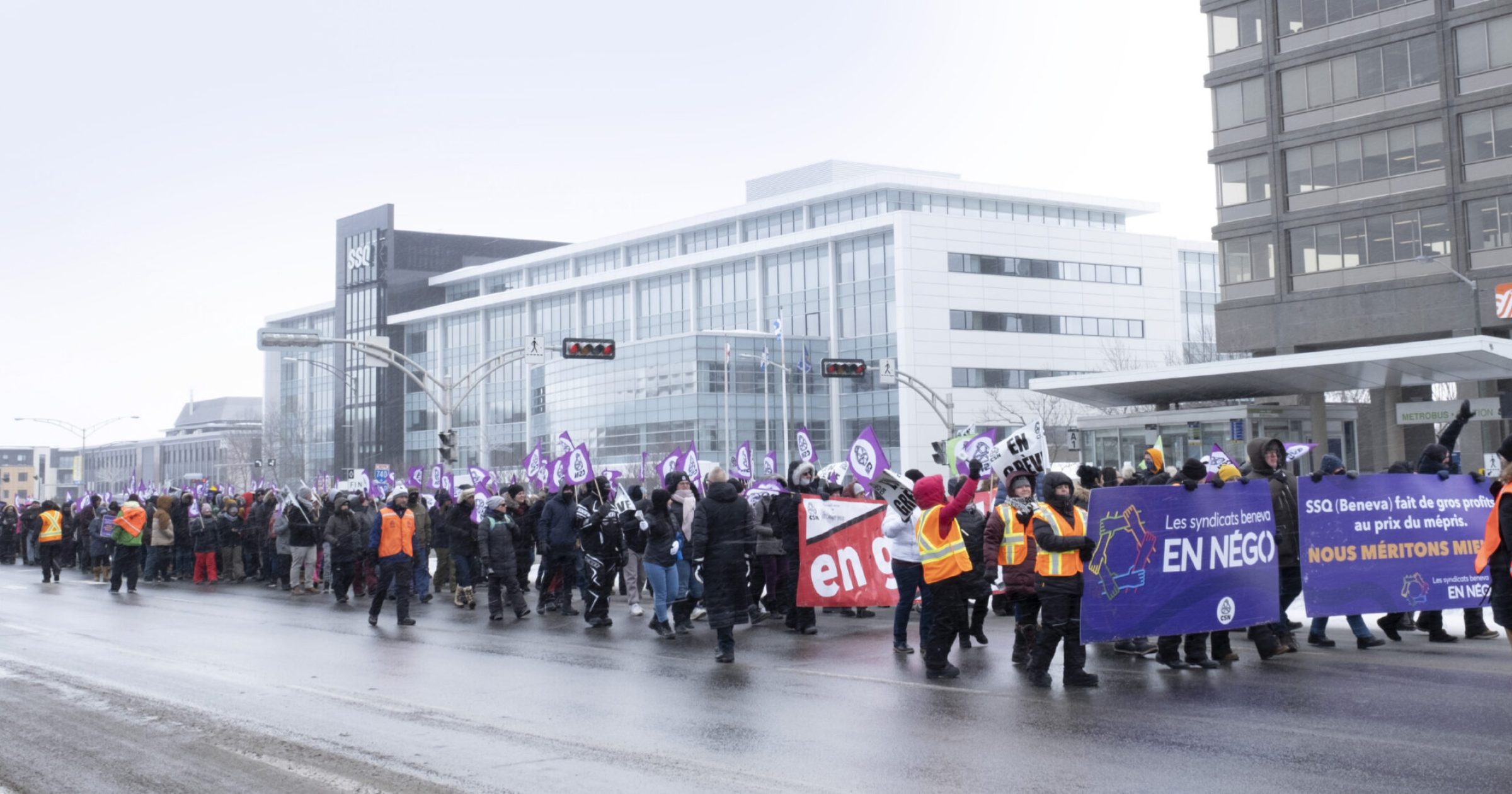 Manifestation à Québec. - Photo : Louise Leblanc