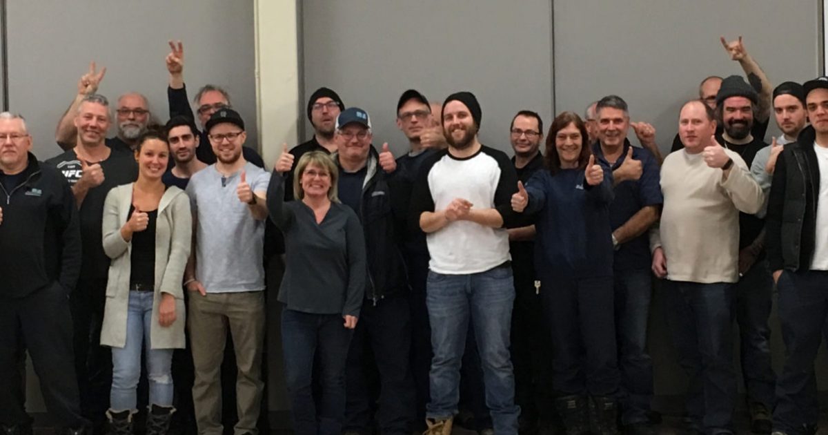 Les membres du Syndicat manuel des travailleurs et travailleuses de Vaudreuil-Dorion–CSN