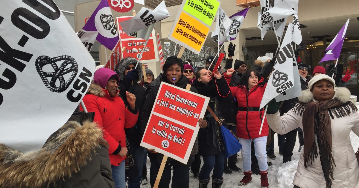 Les membres du STTHGPD à Trois-Rivières aujourd'hui.