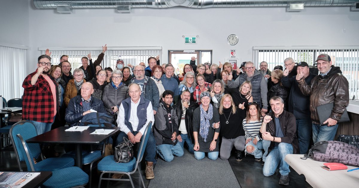 Les membres du STTAR–CSN en assemblée générale le 10 novembre 2023. - Photo : Dominic Morissette
